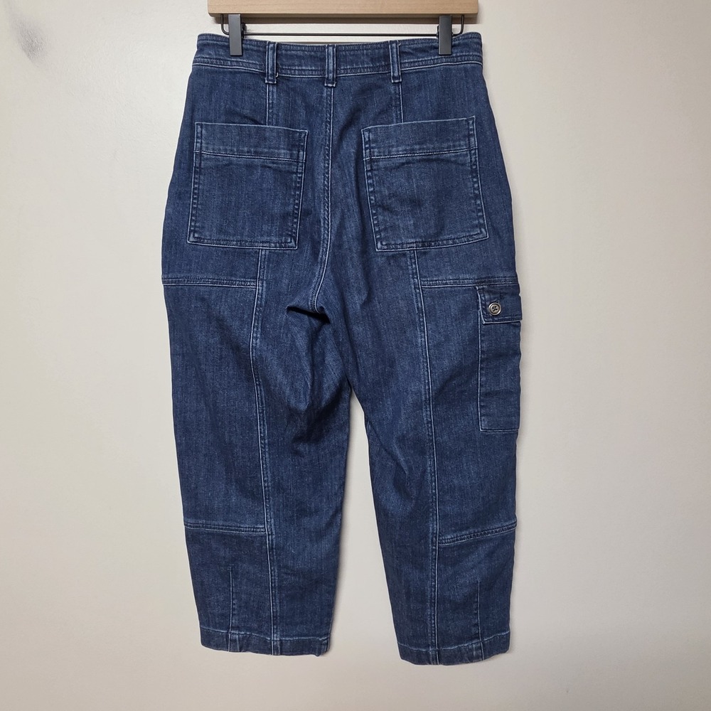 Anthropologie Pilcro Barrel Jeans Cargo Size 28 Womens High Rise Barrel Denim - Picture 8 of 14